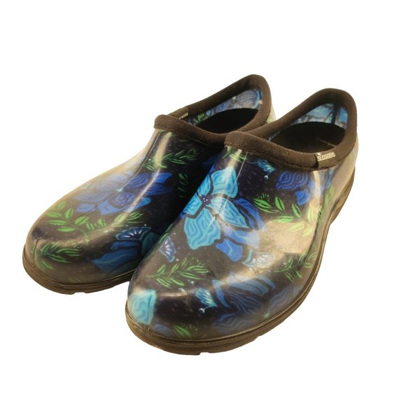 Sloggers - Floral Rubber Clogs - Size 7 - Picture 1 of 7